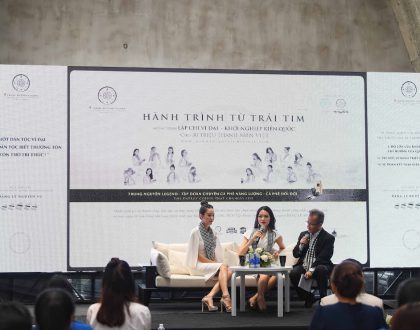 Hoa hậu Thùy Dung, Người đẹp Hồng Tuyết, giao lưu, chia sẻ những câu chuyện của bản thân để truyền cảm hứng đến các bạn trẻ tại không gian Bảo tàng Thế giới Cà phê.