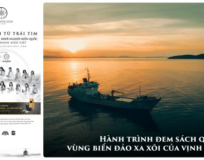Hành Trình Từ Trái Tim đem sách quý đến vùng biển đảo xa xôi của vịnh Bắc Bộ