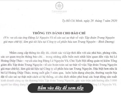 Thông tin dành cho báo chí