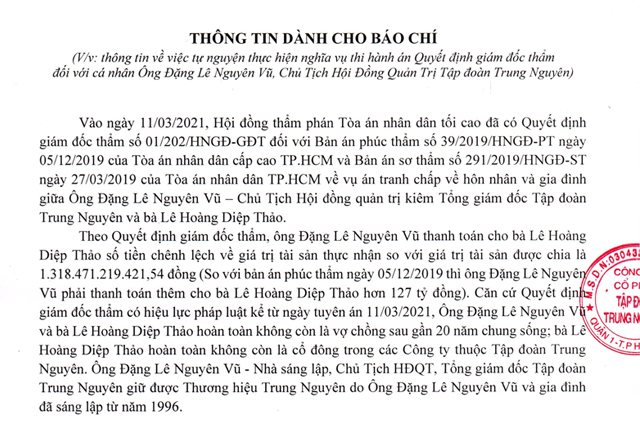 Thông tin dành cho báo chí