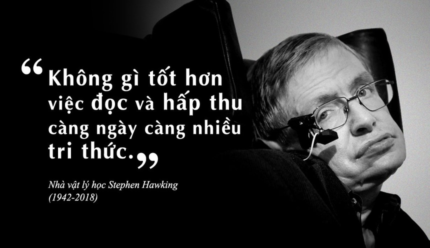 Stephen Hawking nói về việc đọc sách