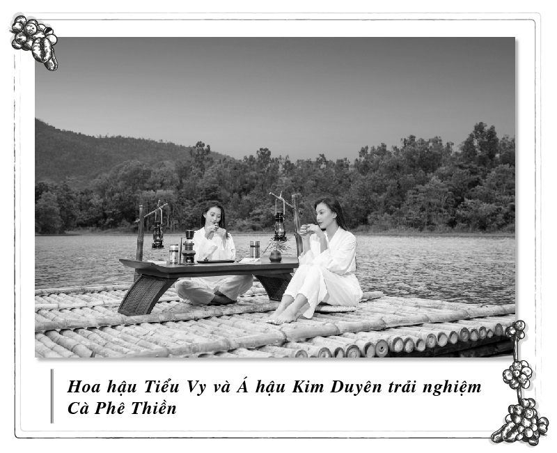Beauty Queen Miss Tiểu Vy and First Runner-up Kim Duyên experience Thien (Meditation) Coffee