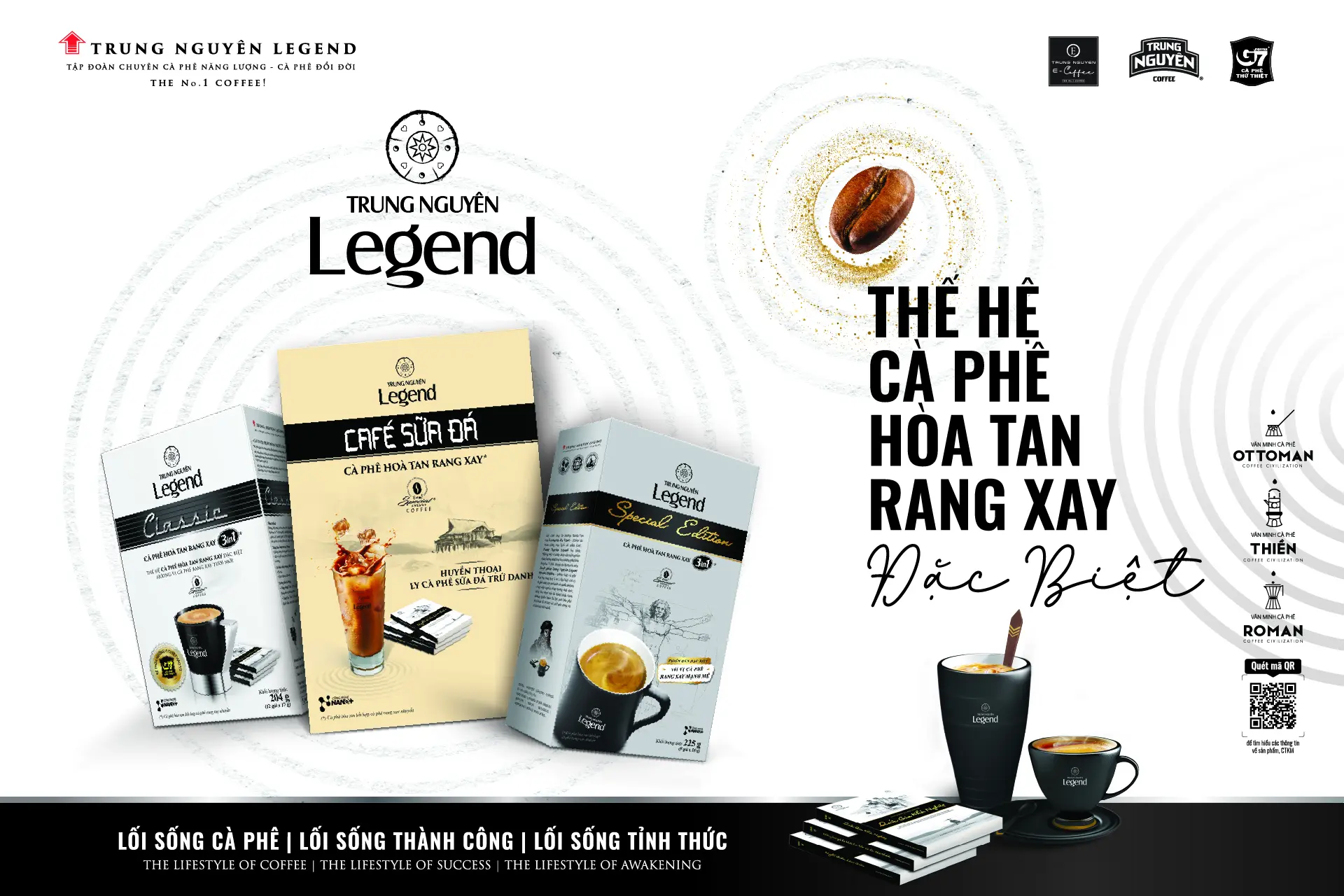Trung Nguyên Legend - thế hệ cà phê hòa tan rang xay đặc biệt