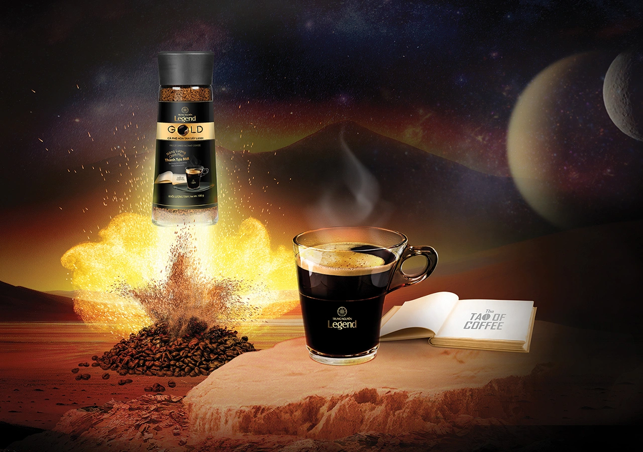 Tuyệt phẩm cà phê hòa tan sấy lạnh Trung Nguyên Legend Gold góp phần thúc đẩy“làn sóng tiêu dùng cà phê Robusta Việt Nam” trên toàn cầu.
