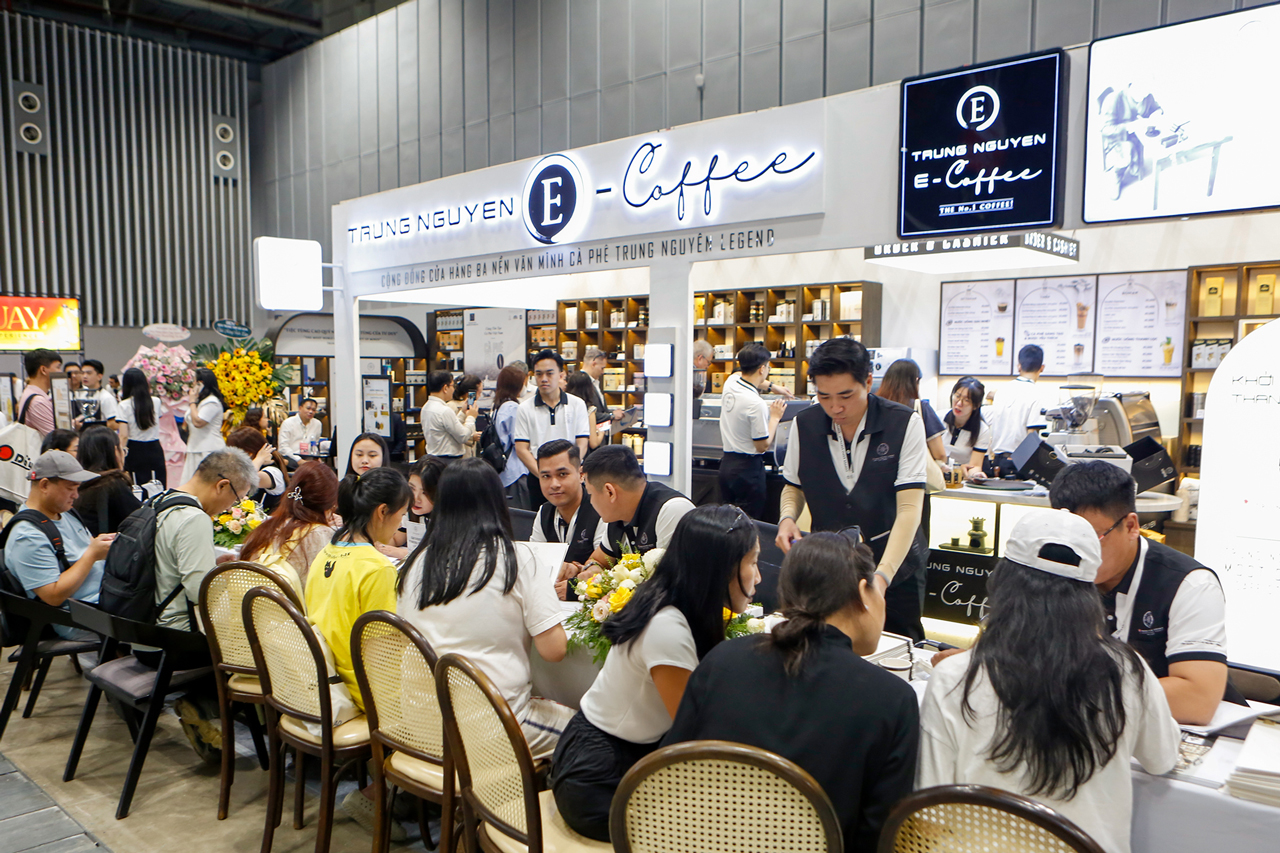 Mô hình Trung Nguyên E-Coffee nhận được sự quan tâm của đông đảo đối tác, khách hàng trong nước, quốc tế tại Coffee Expo Vietnam 2025.