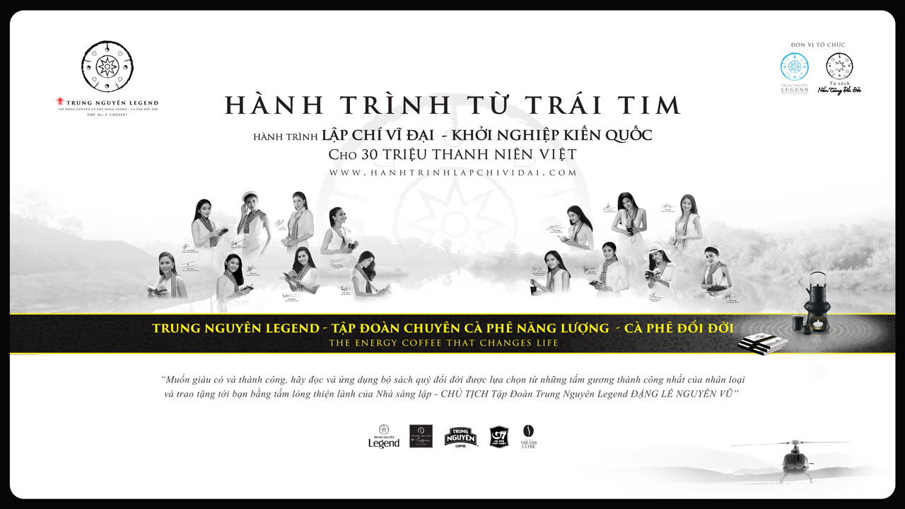 Trung Nguyên Legend tiếp tục triển khai Hành trình Từ Trái Tim - Hành trình kiến tạo khát vọng lớn cho thanh niên Việt