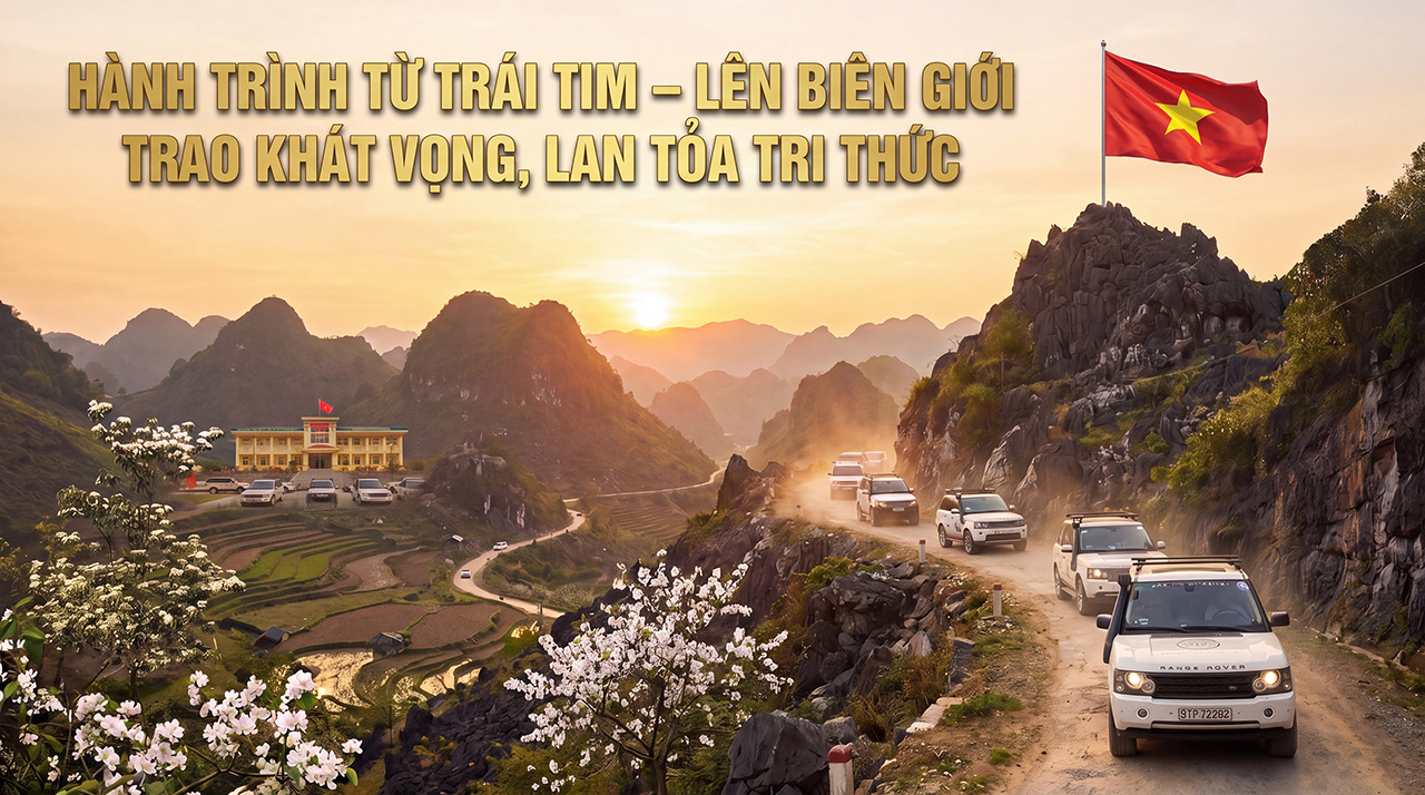 Phóng sự ảnh: Hành trình Từ Trái Tim – Lên biên giới trao khát vọng, lan tỏa tri thức