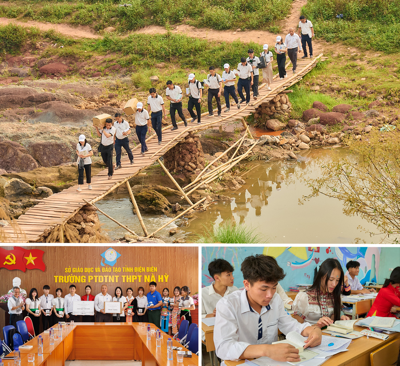 Hành trình Từ Trái Tim trèo đèo lội suối đến với PTDTNT THPT Nà Hỳ trao tặng những món quà ý nghĩa cho nhà trường và học sinh