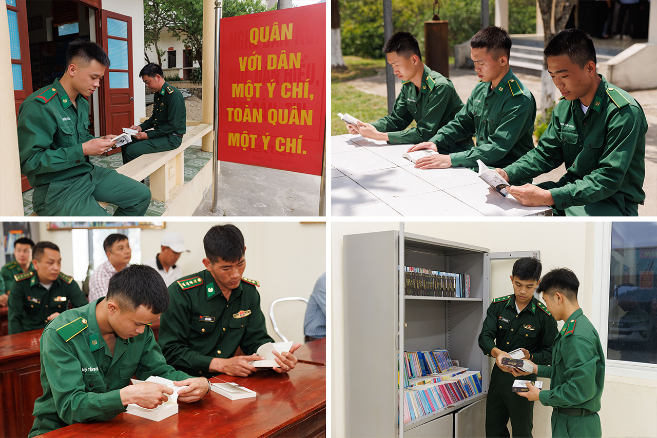 Những cuốn sách quý sẽ tiếp thêm động lực cho chiến sĩ vững bước bảo vệ chủ quyền biên giới phía bắc và vận dụng hỗ trợ người dân vùng biên phát triển đời sống.
