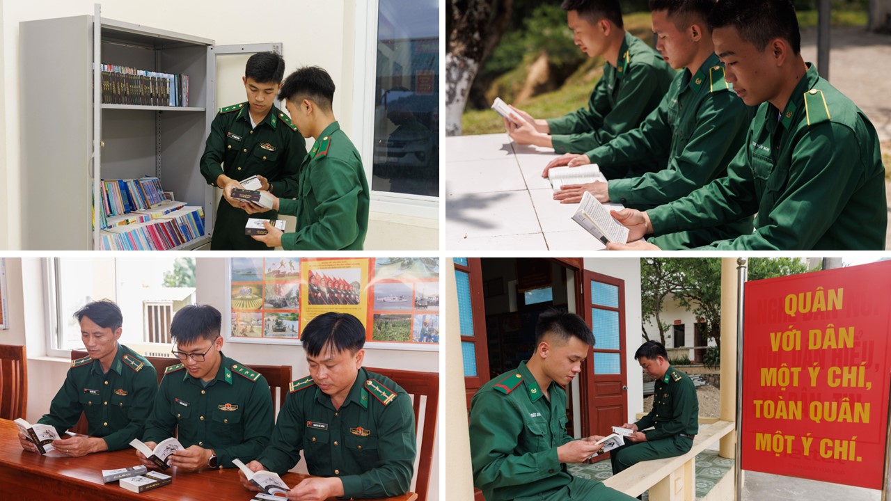 Nơi gian khó, sách trở thành công cụ học tập, đồng thời là phương tiện để các cán bộ, chiến sĩ lan tỏa tri thức, hỗ trợ người dân phát triển, góp phần dựng xây và giữ vững vùng biên.
