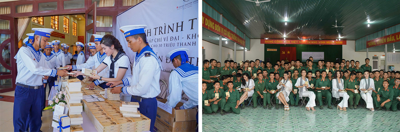 Hành trình Từ Trái Tim bền bỉ vượt mọi địa hình mang sách quý đến với các chiến sỹ trẻ tại các Đồn biên phòng nơi vùng biên giới, hải đảo xa xôi… để hun đúc tinh thần phụng sự đất nước.
