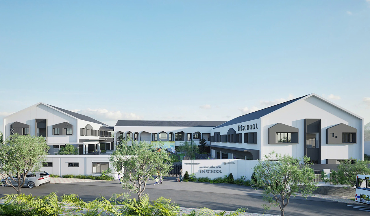 Trường mầm non INschool tại Thành Phố Cà Phê được đầu tư cơ sở vật chất hiện đại chuẩn quốc tế, góp phần ươm mầm những công dân nhí hạnh phúc, tự tin hội nhập.